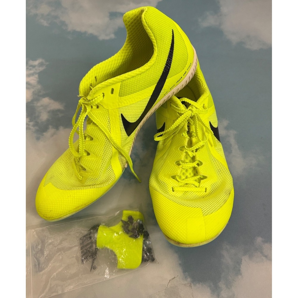 Nike Zoom Rival Multi Shoes Mens‎ Sz 9 Yellow Track Running Spikes DC8749-700